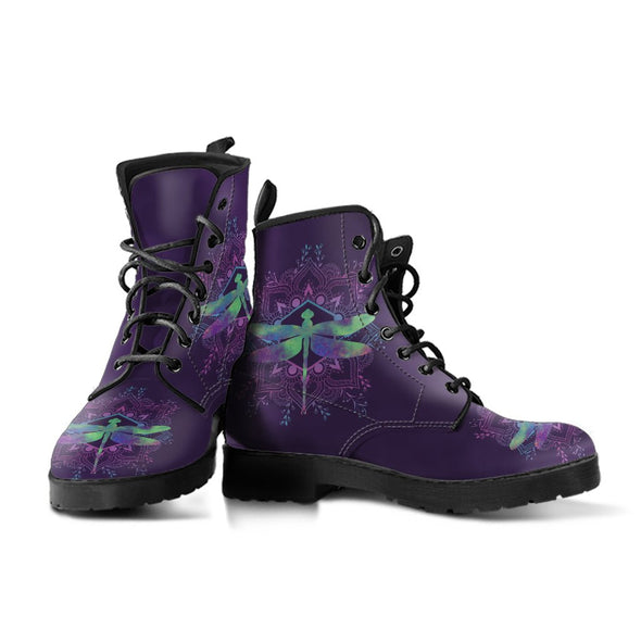 HandCrafted Purple Dragonfly Boots - Crystallized Collective