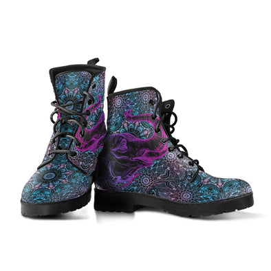 HandCrafted Purple Elephant Mandala Boots - Crystallized Collective
