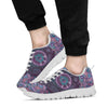 HandCrafted Purple Peace Mandala Sneakers - Crystallized Collective