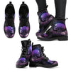 HandCrafted Purple Skull Flower Boots - Crystallized Collective