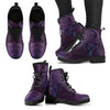 HandCrafted Purple Sun and Moon Dreamcatcher Mandala Boots - Crystallized Collective