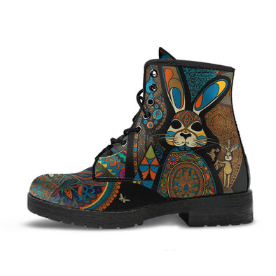 HandCrafted Rabbit Boho Hippie Boots - Crystallized Collective