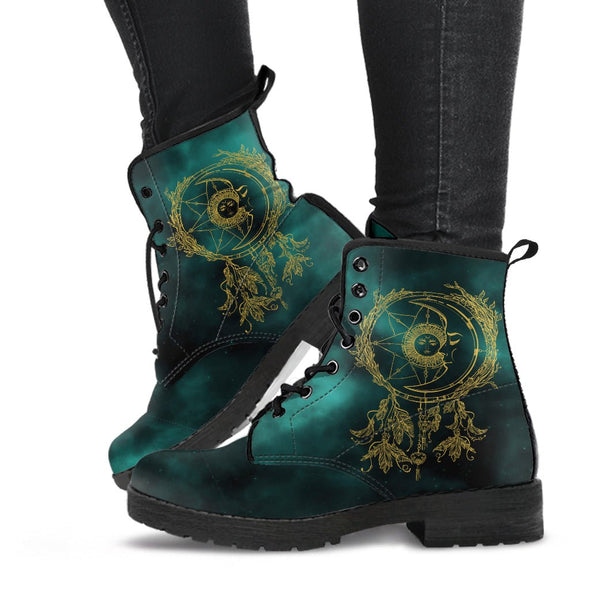 HandCrafted Sun and Moon Dreamcatcher Boots - Crystallized Collective