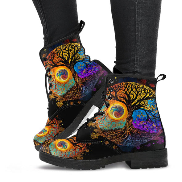 HandCrafted Sun Tree of Life Boots - Crystallized Collective