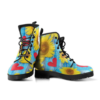 HandCrafted Sunflower Love Boots - Crystallized Collective