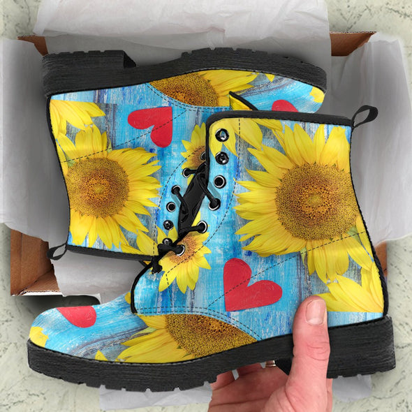 HandCrafted Sunflower Love Boots - Crystallized Collective