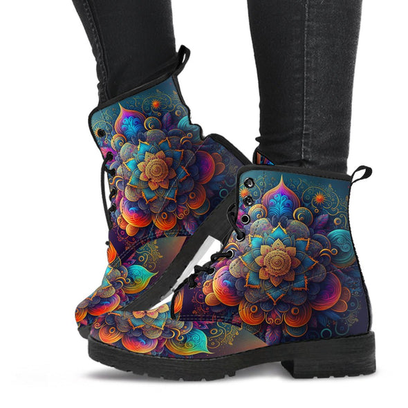 HandCrafted Super Chakra Mandala Boots - Crystallized Collective