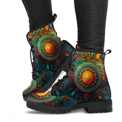 HandCrafted Tribal Sun and Moon Boots - Crystallized Collective