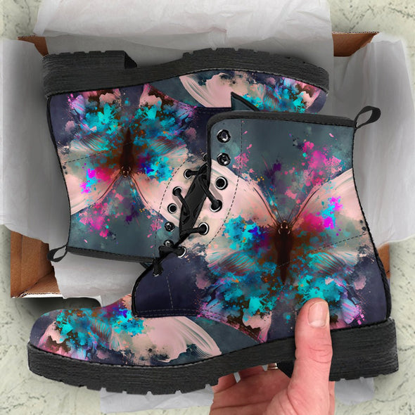 HandCrafted WaterColor Art Butterfly Boots - Crystallized Collective