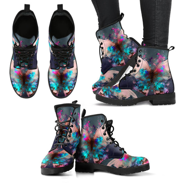 HandCrafted WaterColor Art Butterfly Boots - Crystallized Collective