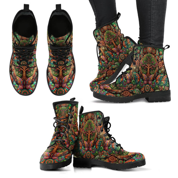 HandCrafted Wild Tree of Life Boots - Crystallized Collective