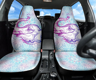 Happy Elephant Mandala Car Seat Cover - Crystallized Collective