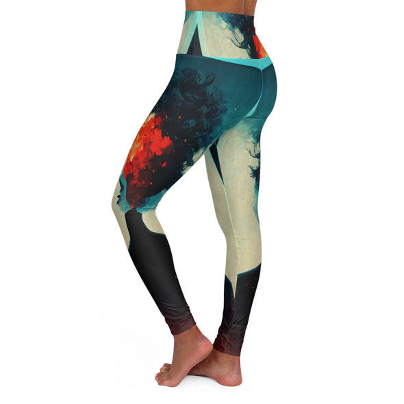 Headless Way High-Waist Yoga Legging: Empower Your Practice with Serene Comfort - Crystallized Collective