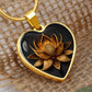 Healing Lotus Heart Necklace - Crystallized Collective
