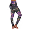 High Waisted Yoga Leggings (AOP) - Crystallized Collective