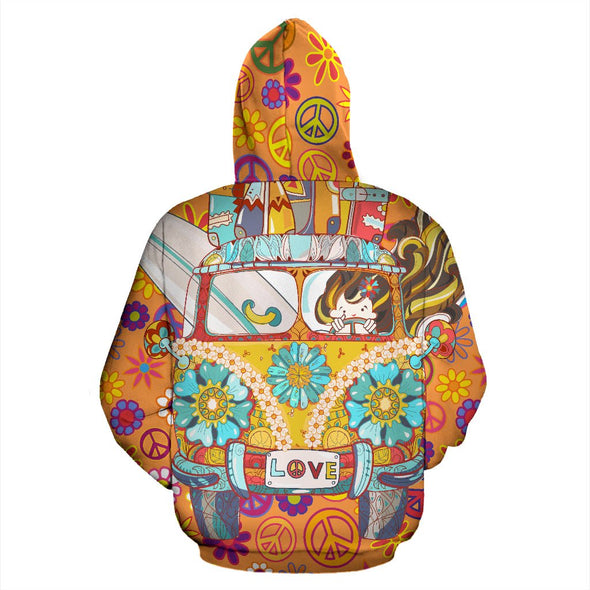 Hippie Bus Hoodie - Crystallized Collective