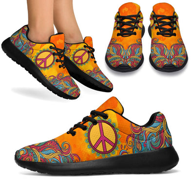 Hippie Peace Sport Sneakers - Crystallized Collective