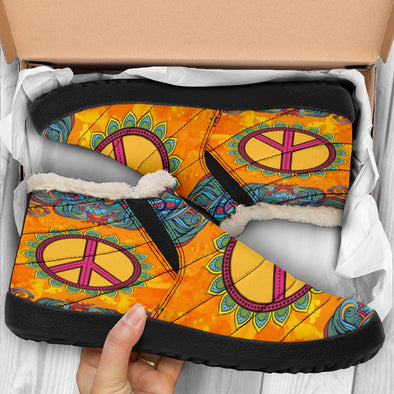 Hippie Peace Winter Sneakers - Crystallized Collective