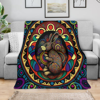 Hippie Rabbit Premium Blanket - Crystallized Collective