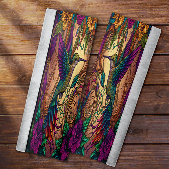 Hummingbird Jungle Vines Fridge Door Handle Cover - Crystallized Collective