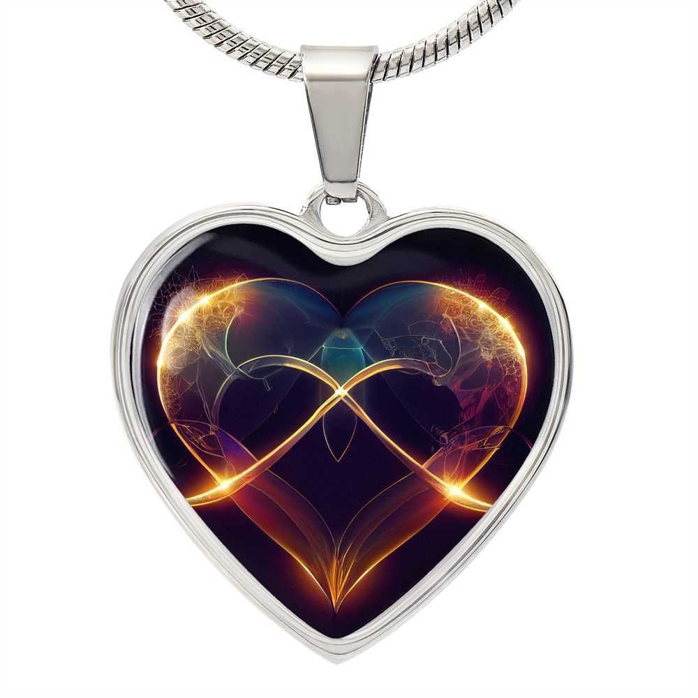 Infinite Love Heart Necklace - Crystallized Collective