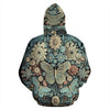 Intricate Butterfly and Flowers Hoodie - Crystallized Collective