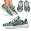Intricate Cottagecore Flowers and Butterfly Sport Sneakers - Crystallized Collective