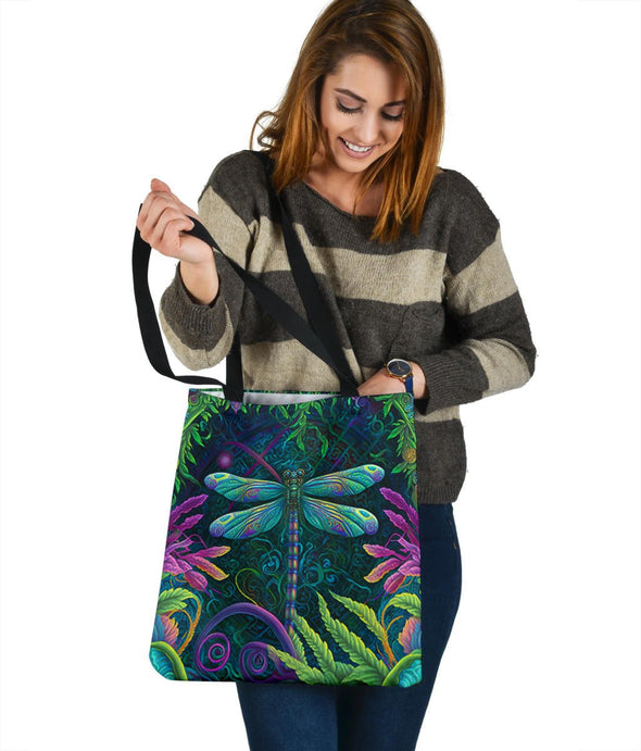 Jungle Dragonfly Tote Bag - Crystallized Collective