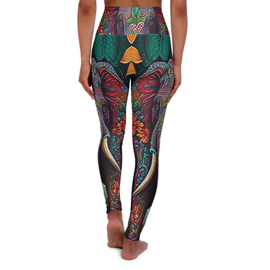 Jungle Ele[phant: Ornate High Waist Yoga Legging - Crystallized Collective