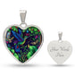 Jungle Hummingbird Heart Necklace - Crystallized Collective