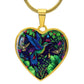 Jungle Hummingbird Heart Necklace - Crystallized Collective