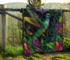 Jungle Hummingbird Premium Quilt - Crystallized Collective