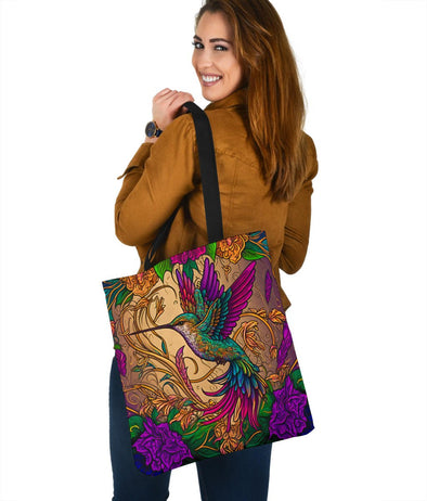 Jungle Vines Hummingbird Tote Bag - Crystallized Collective