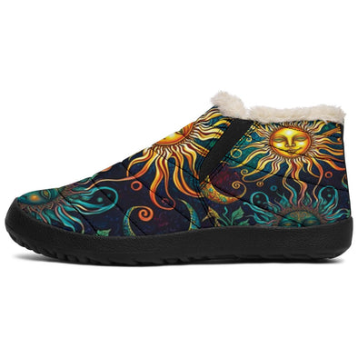 Jungle Vines Sun and Moon Winter Sneakers - Crystallized Collective