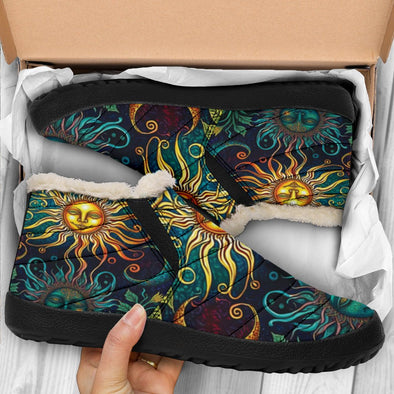 Jungle Vines Sun and Moon Winter Sneakers - Crystallized Collective