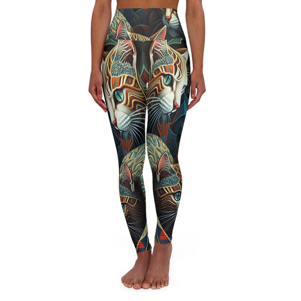 Kaleidoscope Kitty High Waist Yoga Legging - Serene Bliss - Crystallized Collective