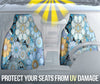 Light Hippie Flowers Car Seat Covers - Crystallized Collective