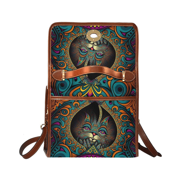 Mad Cat Canvas Satchel Bag - Crystallized Collective