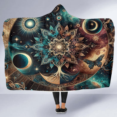 Mandala of Life Hooded Blanket - Crystallized Collective