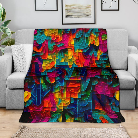 Mel Bochner Inspired Premium Blanket - Crystallized Collective