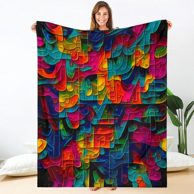 Mel Bochner Inspired Premium Blanket - Crystallized Collective