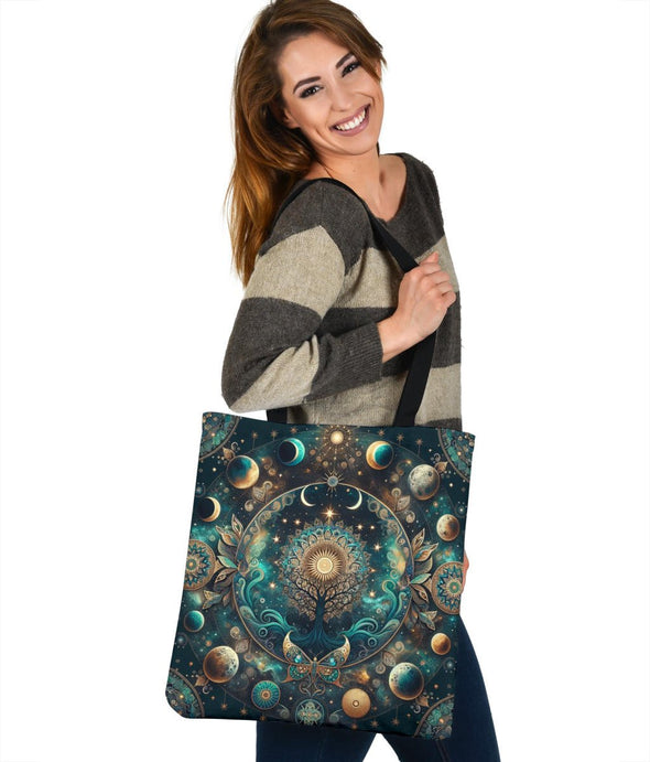 MoonPhase Tree of Life Tote Bag - Crystallized Collective