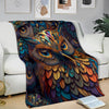 MultiColor Owl Premium Blanket - Crystallized Collective