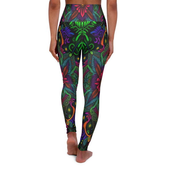 Nature-Inspired Zen Leggings: Serene High-Waist Yoga Attire - Crystallized Collective