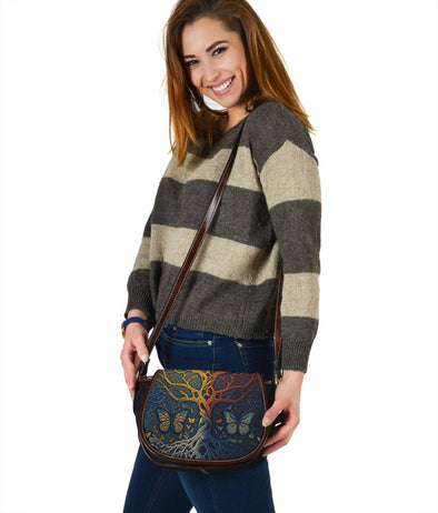 Natures Harmony Canvas Saddle Bag - Crystallized Collective