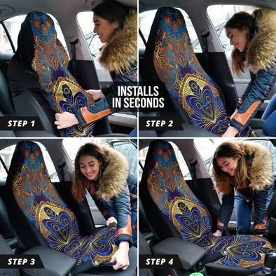 Oriental Boho Mandala Car Seat Cover - Crystallized Collective