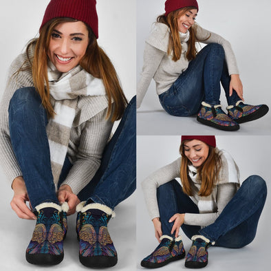 Ornate Angel Wings Winter Sneakers - Crystallized Collective