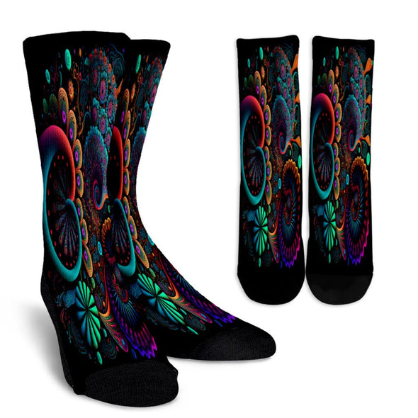 Ornate Colorful Holon Socks - Crystallized Collective
