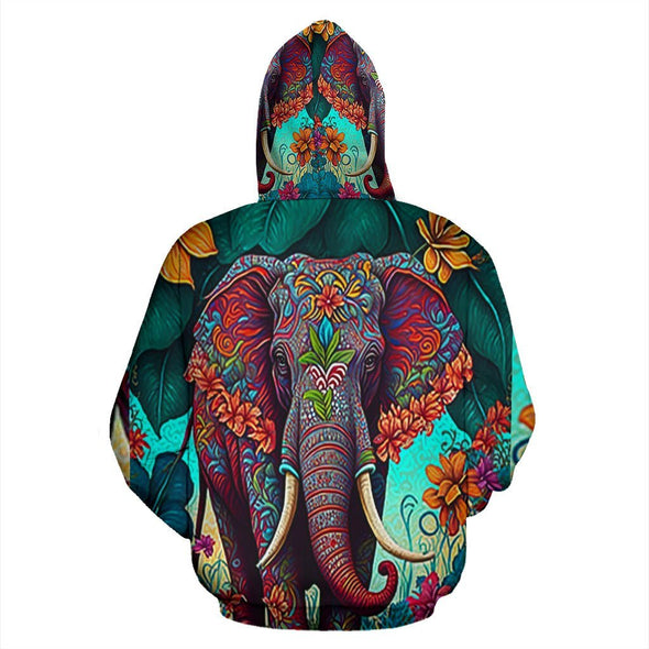 Ornate Elephant Hoodie - Crystallized Collective