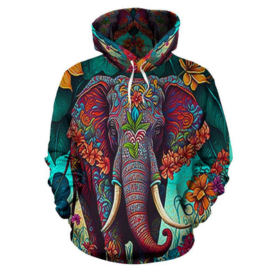 Ornate Elephant Hoodie - Crystallized Collective